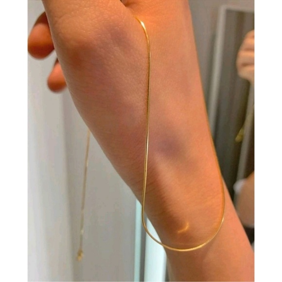 Anthropologie Snake Bone Classy Minimalist Gold
Layering Necklace - Picture 4 of 4